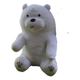 Oso Polar Sentado Escandaloso Peluche Ultrasuave  14ocm