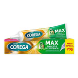 Kit Com 2 Ultra Corega Max Fixação + Refrescancia 70g  Menta