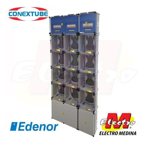 Gabinete 12 Medidor Edenor C/termi Conextube Electro Medina