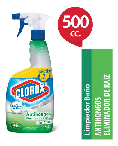 Limpiador De Baño Clorox Antihongos Eliminador De Raiz 500 Ml