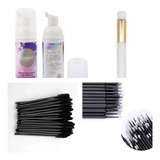 Kit Espuma Limpiadora Para Pestañas+minibrush+brush Lashes