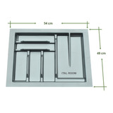 Cubiertero Porta Cubiertos Para Empotrar Plástico 54cmx49cm