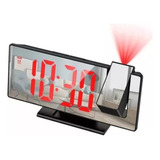 Reloj Despertador Digital Con Proyector De 180° Pantalla Led