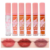 Set 6 Brillos Labiales Lip Gloss Varios Tonos