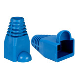 100 Pz Bota Capuchón Protector Azul Para Plug Rj45 Color Azul Marino
