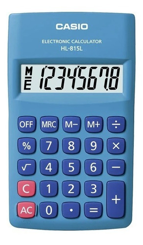 Calculadora De Bolso 8 Dígitos Azul Hl815 Lbu