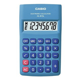 Calculadora De Bolso 8 Dígitos Azul Hl815 Lbu