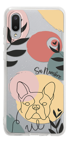 Funda Para Galaxy Mujer Bulldog Francés Minimal Su Nombre