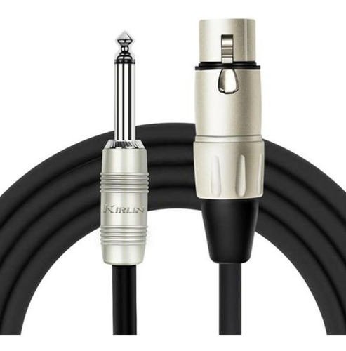 Cable Micrófono Xlr - Plug 3 Mts. Negro Mpc-282 Kirlin