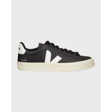 Veja Campo Low Chromefree Negro Con Blanco / Incluye Caja