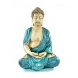 Estátua Budismo Tibetano Poliresina 37cm - Meditação Mística
