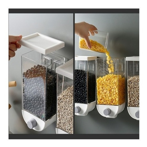 Dispenser Cereales Dosificador Cereales Alimentos De Pared