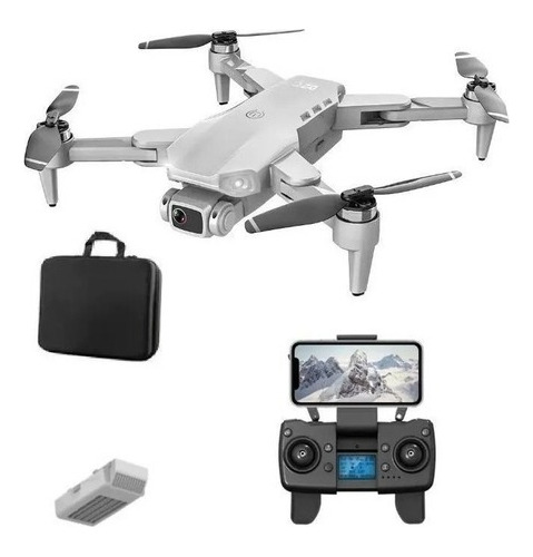Drone L900 Pro Cinza Com Gps Retorno Automatico + Bolsa