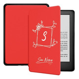 Capa Case J9g29r Kindle 10 Geração Magnética Couro Sintético