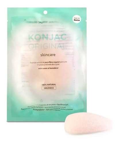 Konjac Esponja Facial Blanco Puro Gota Bebes Y Niños