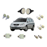 Kit Lâmpada Led Toyota Fielder Luz Teto Placa Ré Xenon 