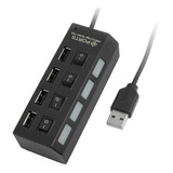 Zapatilla Hub Usb Multiplicador 4 Puertos Usb Notebook Y Pc