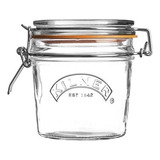 Frasco De Vidrio Clip Rojo Con Tapa 350 Ml Kilner