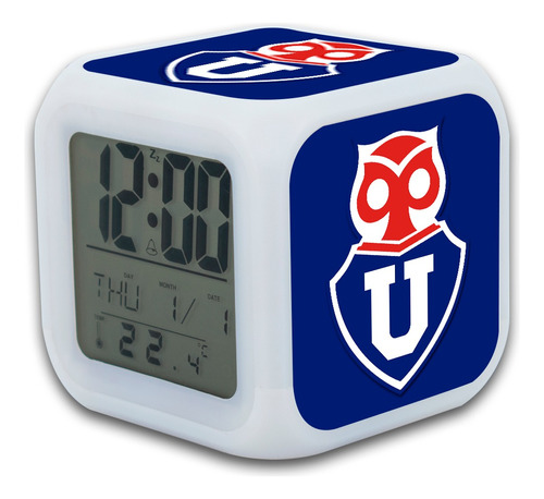 Reloj Despertador Universidad De Chile Luz Led Programable