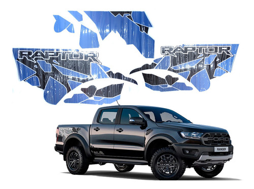 Sticker Tipo Raptor Para Ford Ranger 12-21 Auto Adhesivo