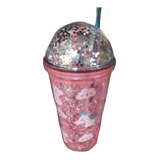 Vaso De Hidrogel Con Popote Y Glitter Varios Modelos