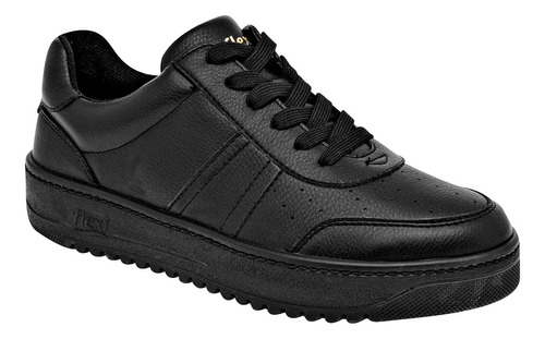 Tenis Casual De Mujer Flexi Negro 100-518