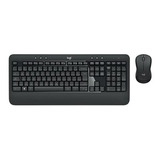 Teclado E Mouse Wireless Para Windows Mac Preto - Logitech