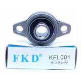 Kit C/02 - Mancal Kfl001 + Rolamento Para Eixo De 12mm - Fkd