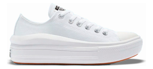 Tenis Converse De Plataforma Move Blancos Choclo Lona Mujer