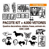 Pack Cnc Laser 4000 Vetor Quadros Decorativos Frases Xdf Cdr