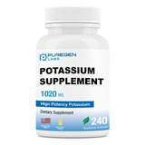 Suplemento De Bicarbonato De Potasio 1020 Mg, Libre De Omg Y