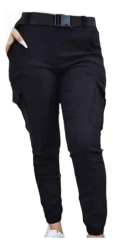 Pantalón Tipo Cargo Holgado De Mujer. 