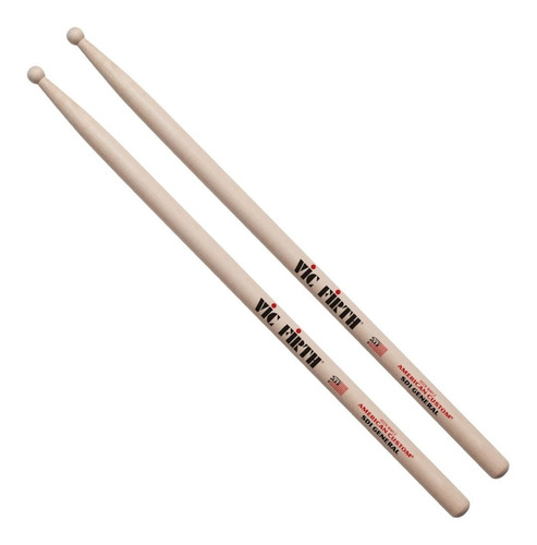 Baqueta Vic Firth Sd1 General Punta Madera Color Natural