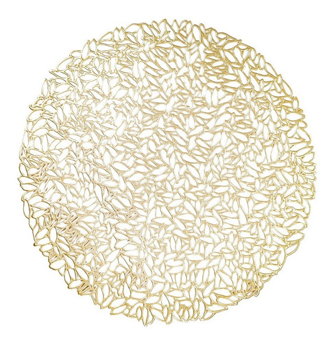 Individual Circular Gold De Pvc 38 Cm