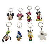 Llaveros Mickey Mouse Disney Minnie Donald Goofy Pack 8pz