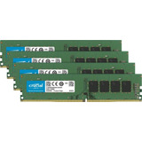 Memoria Crucial 32gb 8gbx4 Ddr4 2400mhz Pc4-19200 Dr X8 Dimm