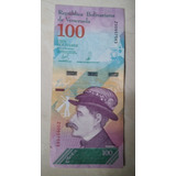 Billete De  100 Bolívares Soberanos De Reposición Estado 8.5