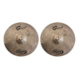 Prato Chimbal Orion Hi Hat 13 Groove Liga B10 Octagon