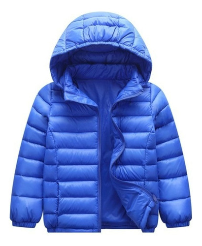 Jaqueta Puffer Infantil Acolchoada Inverno Azul Cod.02