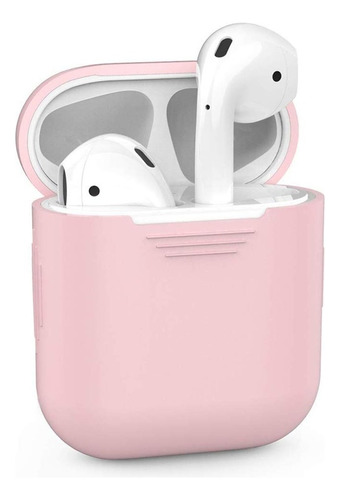 Funda Silicona Case Estuche Auriculares AirPods * Color Rosa