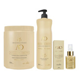 Ossono Argan Shampoo 900ml, Mascara 1kilo Y Oro Liquido 30ml