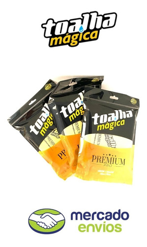 Nova Toalha Mágica Premium Pacote Kit Com 3 Unidades 