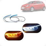 Kit Fitas Led Drl Farol + Seta 12v 60cm Hb20 2015 2016 2017