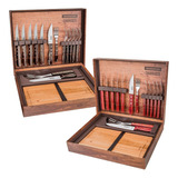 Kit Churrasco Inox Polywood 15 Peças Tramontina Com Caixa