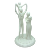 Estatua Escultura Decorativa Abstracta Familia Padre E Hijos