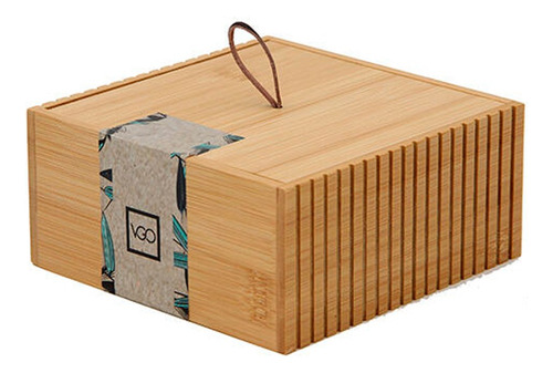 Caja Organizador Bambu Alhajero Baño Maquillaje Decoración