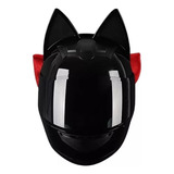 Casco De Moto Con Orejas De Gato Para Mujer Con