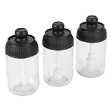 Set De 3 Tarros De Cristal Para Especias, 250 Ml, Azucarero