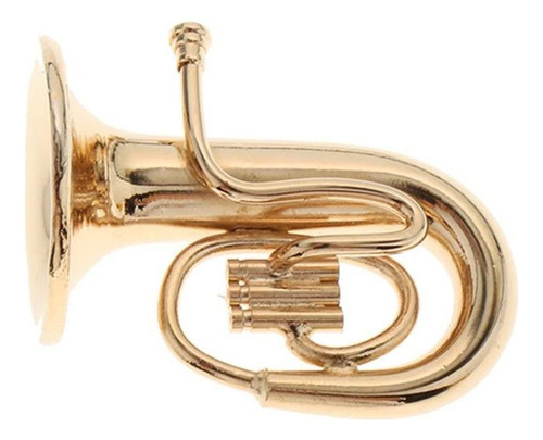 ' 1/12 Modelo De Instrumento Musical De Tuba En Miniatura De