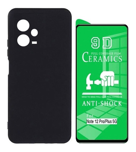 Capa + Película 9d Ceramica Para Redmi Note 12 Pro Plus 5g 